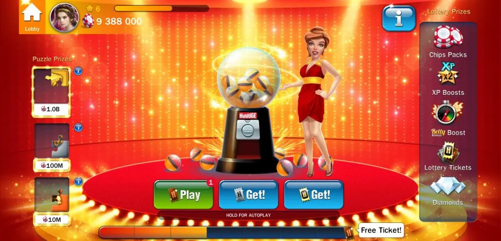 huuuge casino lottery