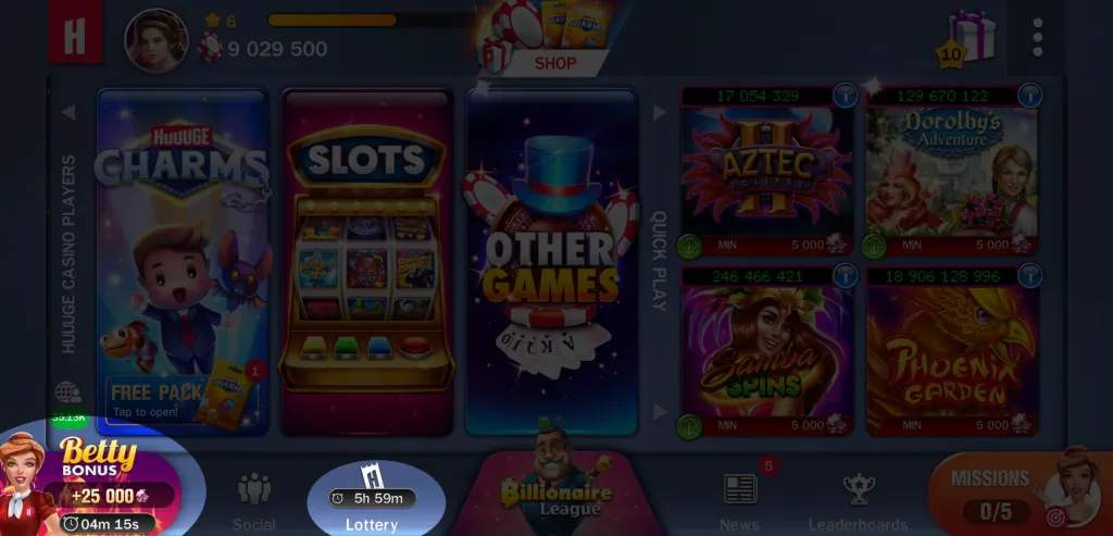 huuuge casino lottery