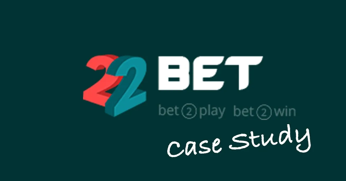 Cover image for the 22bet CRO case study