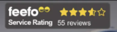 feefo service rating badge